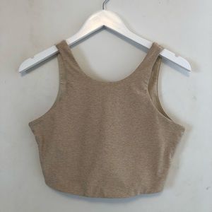 Outdoor voices Venus crop top, sand color, size medium